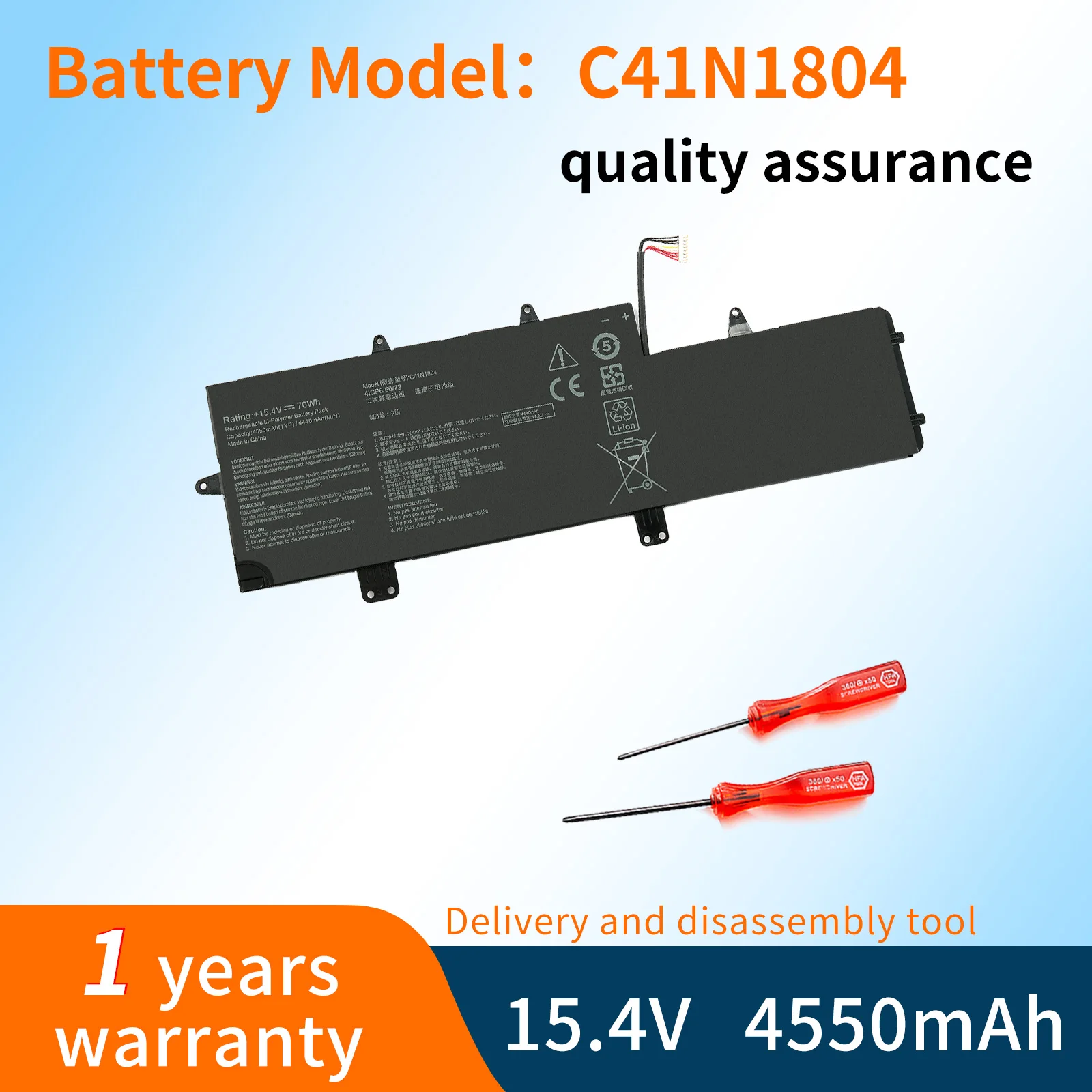 C41N1804 Аккумулятор для ноутбука ASUS ZenBook Pro 14 UX450FDX UX450FD UX480 UX480FD UX450FDX-1A 15 4 V 70WH