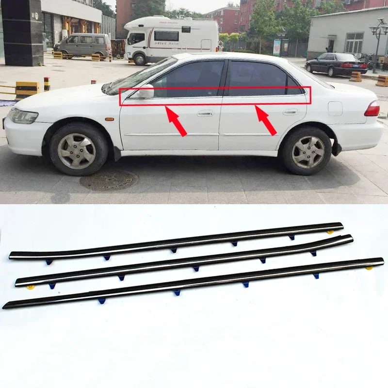 Фото Молдинги для автомобильных окон weatherstrip FL/ FR/ RL/ RR для Honda Accord 1998-2002 №2