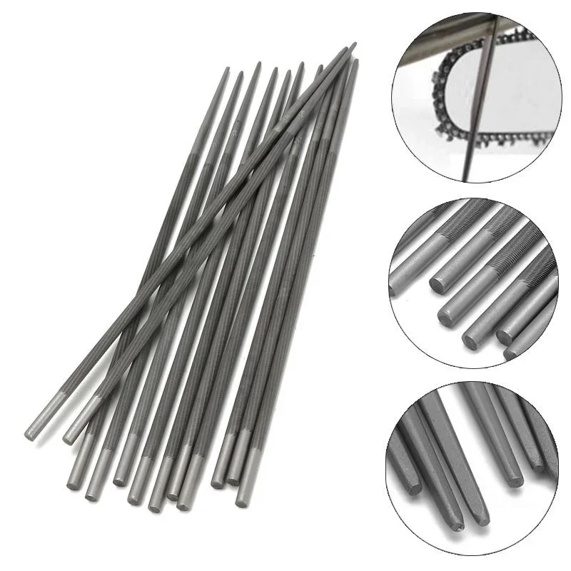 12 шт. круглые пилки для цепной пилы 5 мм 7/32 дюйма