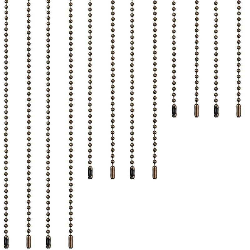 

24 Pieces Ceiling Fan Pull Chain Extender Bronze Fan Chain Extension 12/24/ 36 Inches Extra Long Ceiling Fan Pull Chain