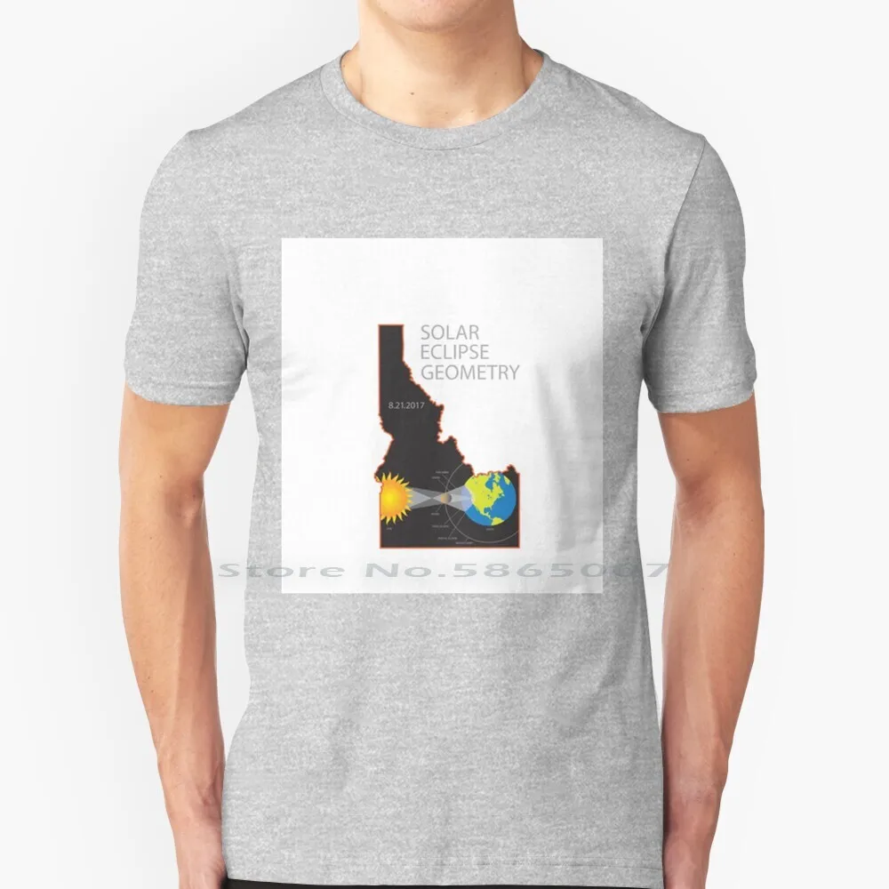 

2017 футболка с геометрическим рисунком на солнечной панели, с изображением карты штата индахо, 100% хлопок