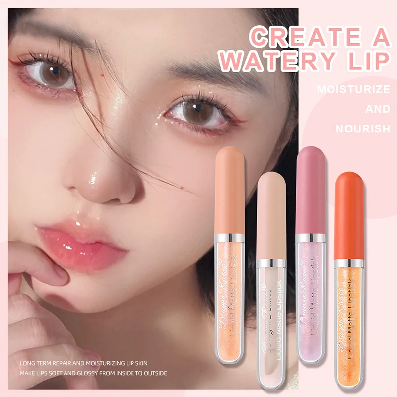 

Transparent Lip Oil Glass Lip Gloss Fragrance Non-sticky Moisturizes Lip Tint Colorless Lip Plumper Lip Care Serum Primer