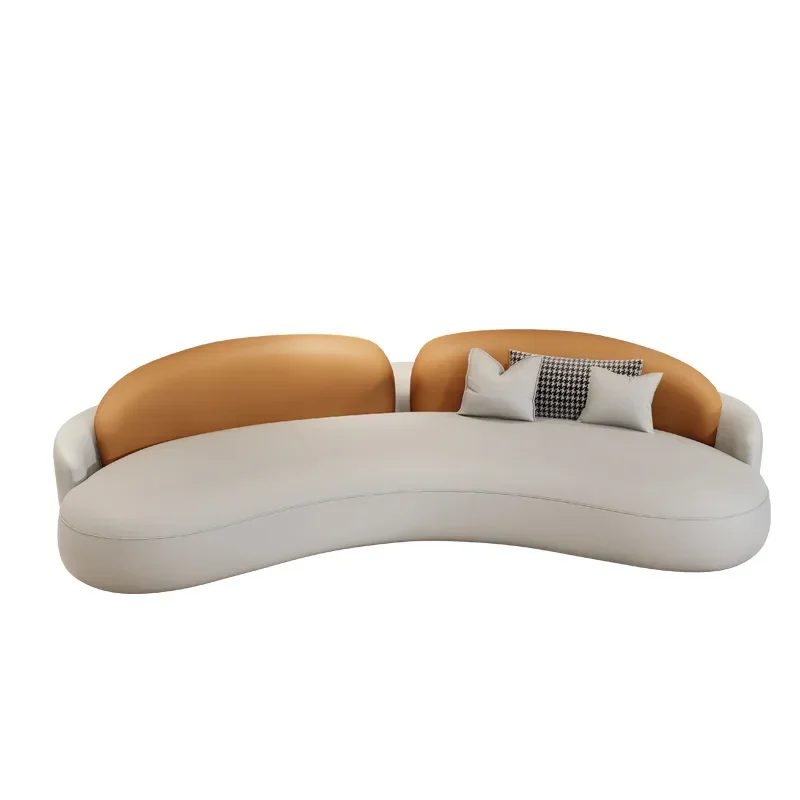 Роскошные элегантные диваны милые Оранжевые Симпатичные Lazzy с полом для гостиной