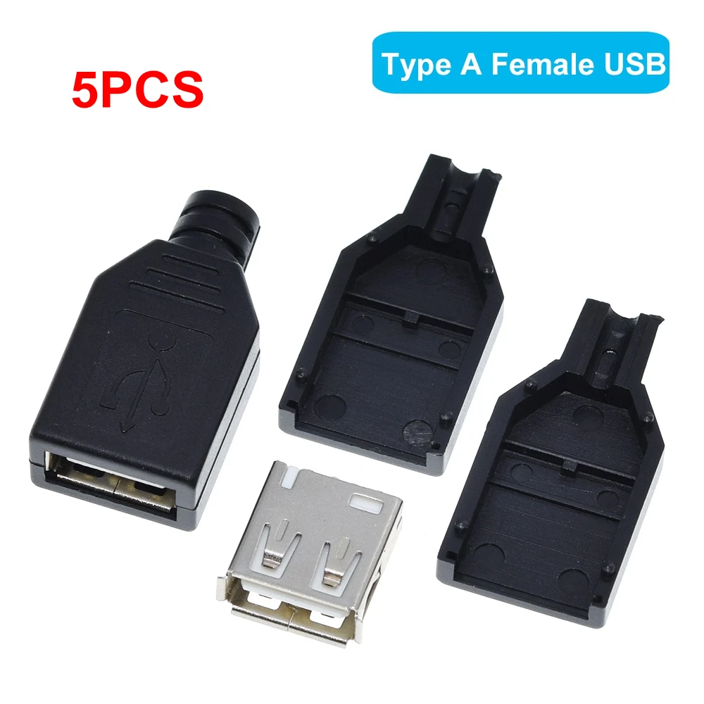 

TZT Комплект разъемов USB 4-контактных 5 шт