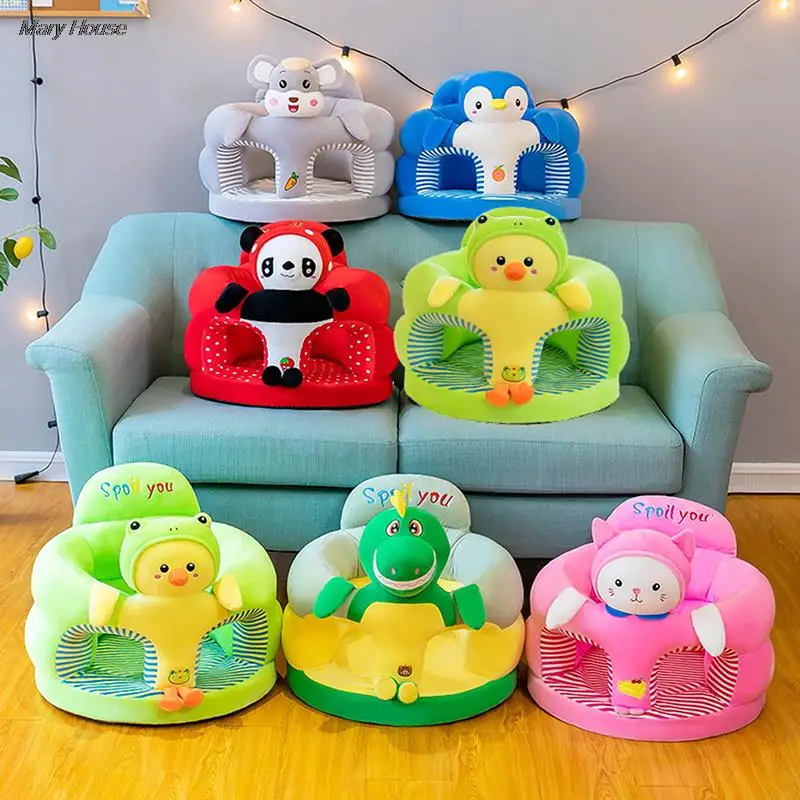 Learning To Sit Comfortable Cartoon Toddler Nest Puff Washab