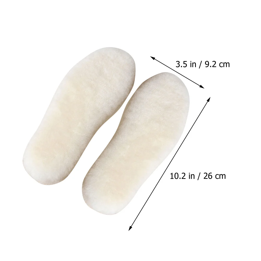 

Wool Insole Breathable Shoe Cushions Winter Boot Soles Warm Insoles Boots Supply Women Fleece Ladies