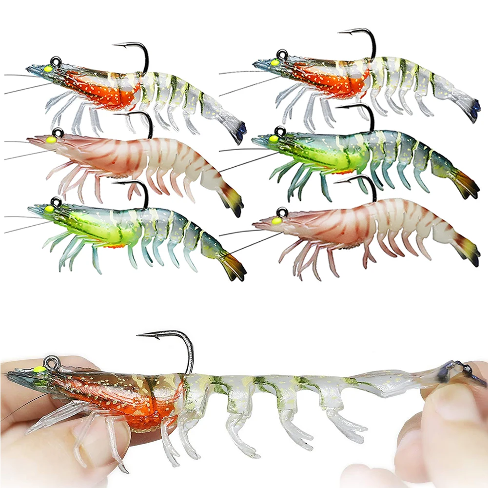 

Fishing Lure Crawfish Soft Plastic Swimbaits For Freshwater Shrimp Bass Bait Fishing Accessories Tackle