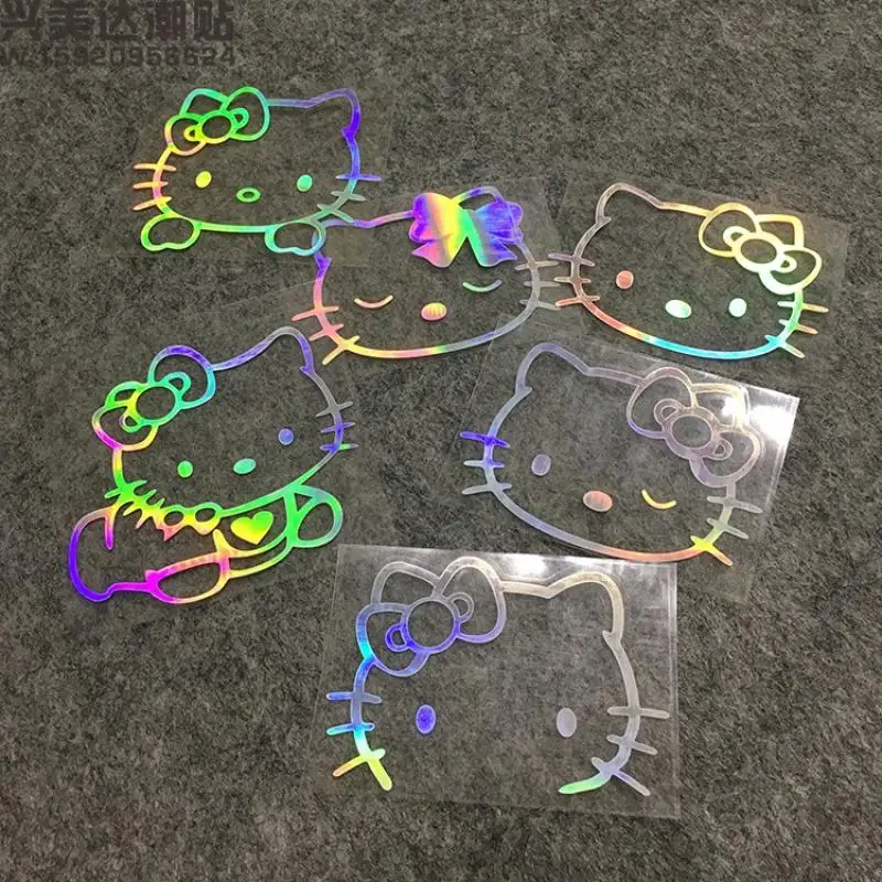 

Автомобильные наклейки Hello Kitty Kawaii царапины чехол автомобиль наклейка аниме мультфильм мотоцикл стикер Декор стикер девушка модный крутой подарок