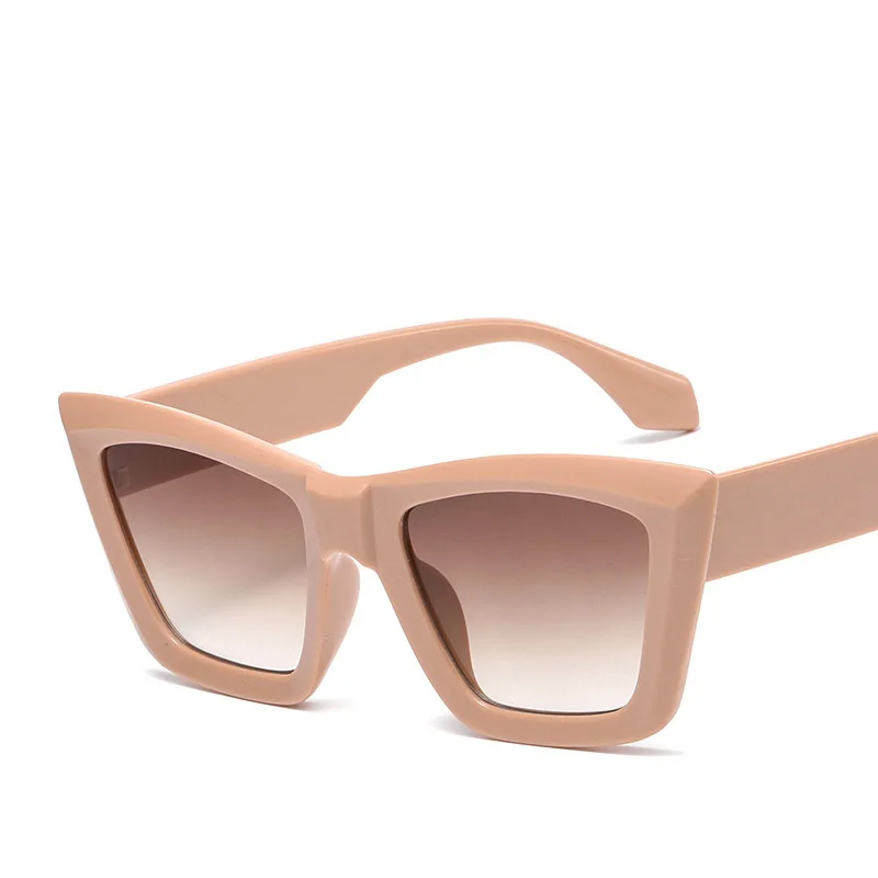 

Concave Shape Eyewear Double Beam Sunglasses Women 2022 Luxury Brand Quality Fashion Bag Flower Square Vintage Sunglasses