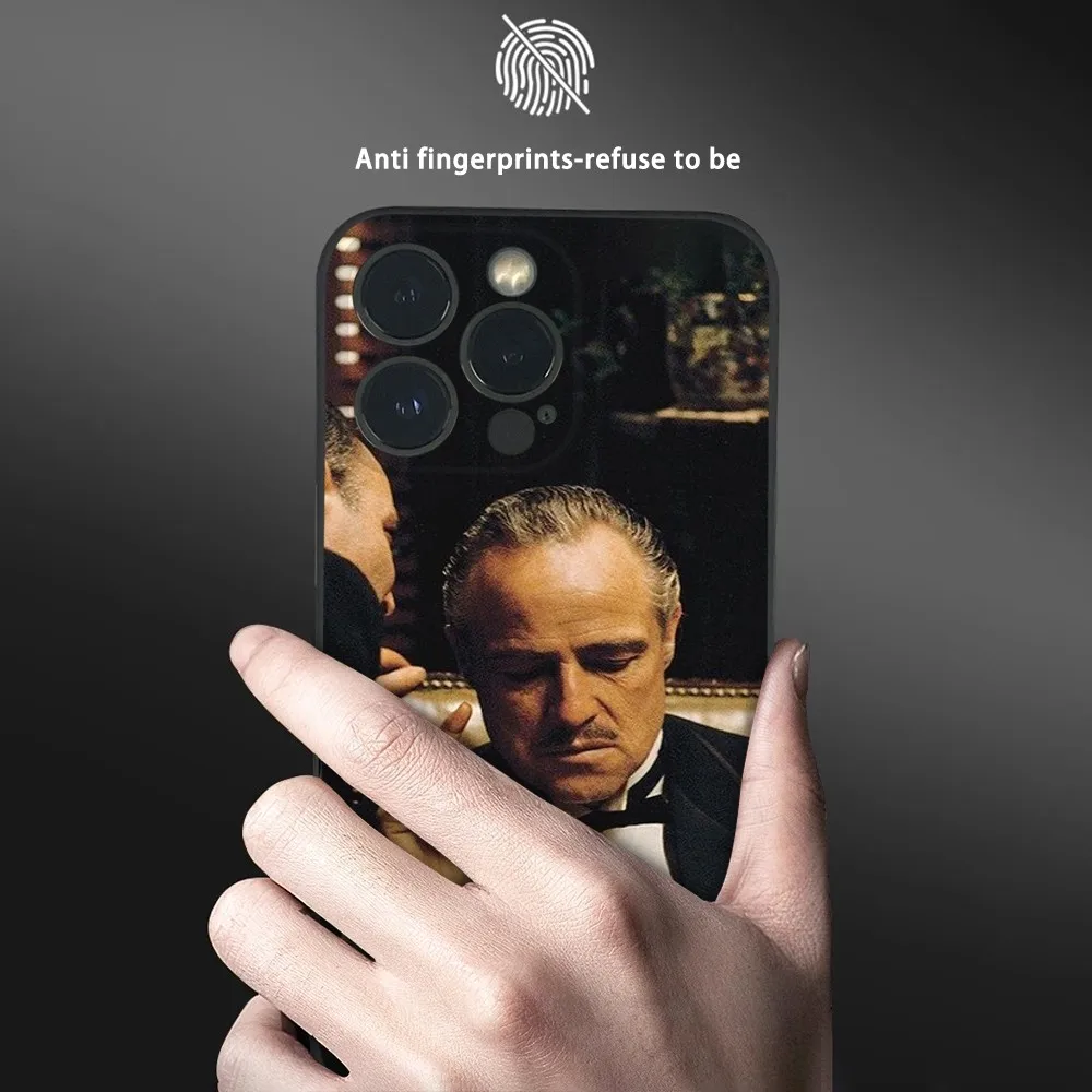 Чехол для телефона из фильма G-Godfather iPhone 16 15 14 13 12 11 Pro Max Plus Mini Frosted Soft Shell Funda