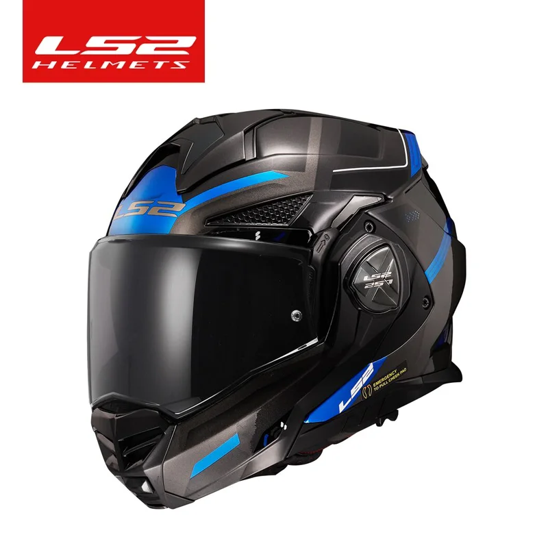 LS2 FF901 Advant X Glass Fiber Valiant Откидной 180 ° Вращающийся солнцезащитный козырек с двойной