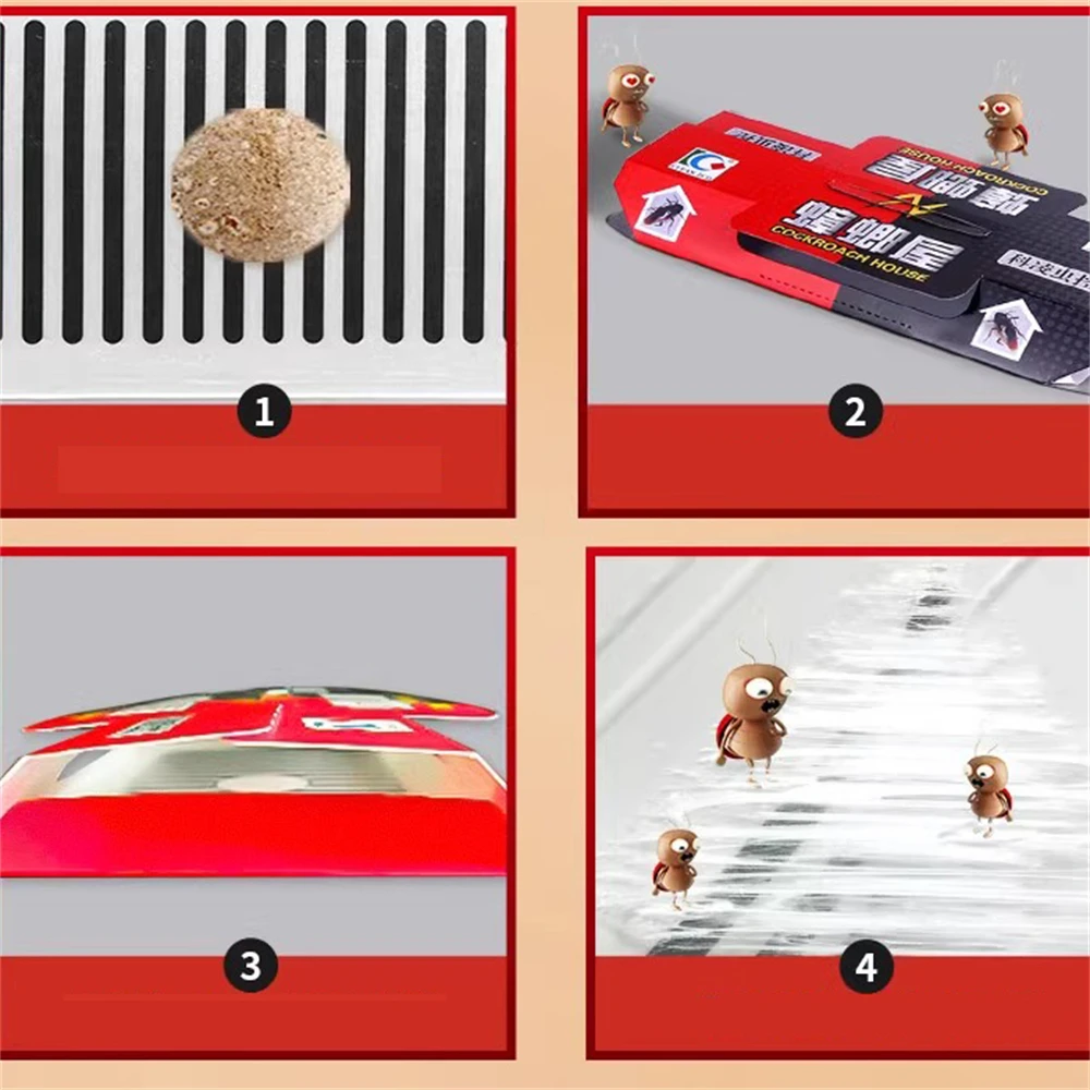 Клейкая ловушка для тараканов 10 шт. приманка уничтожения наклейка