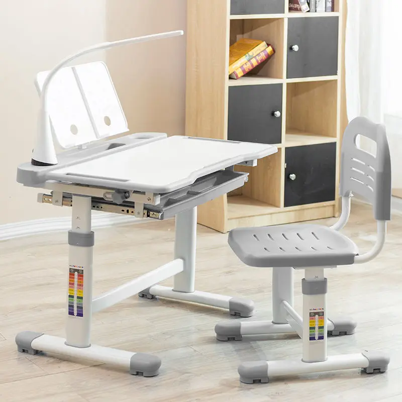 

Adjustable Minimalist Desk Writing Drawers White Plastic Table Children Nordic Table Enfant Avec Chaise Children Furniture