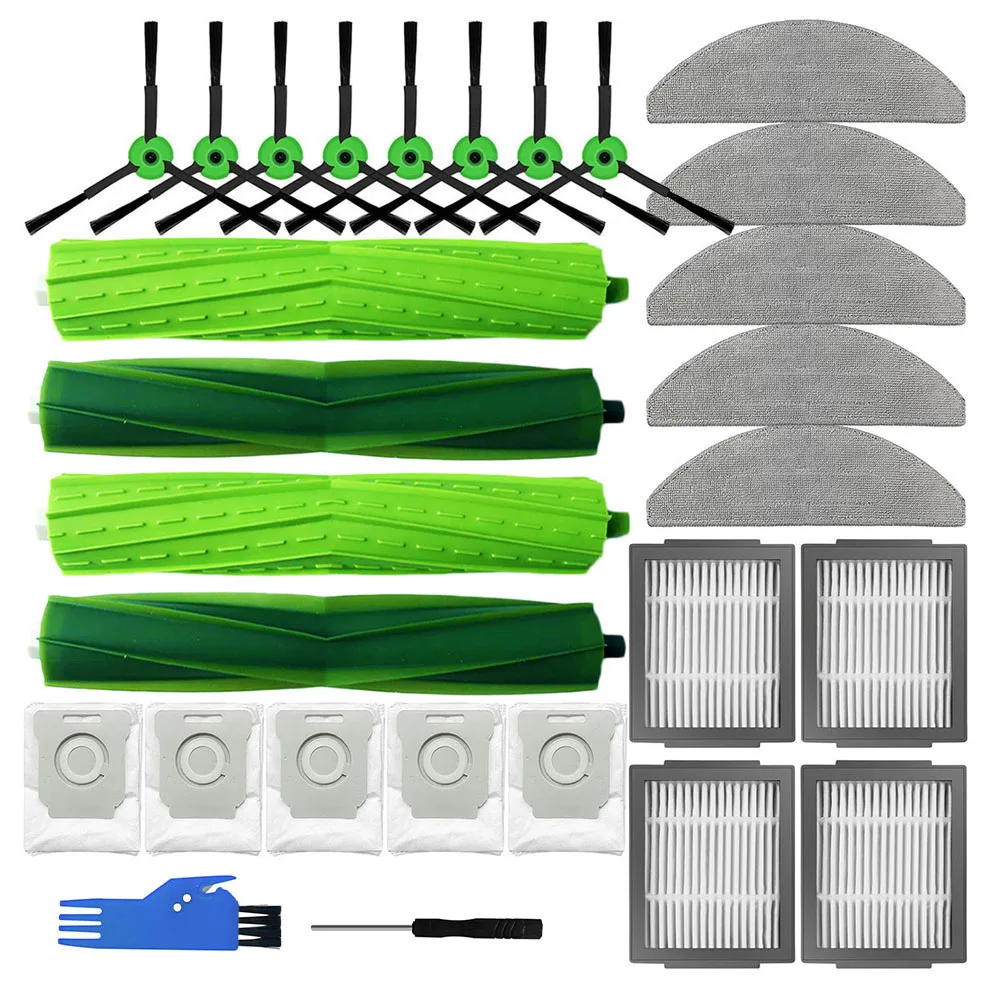 Фильтры НЕРА Для iRobot Roomba Combo J5/J5 + основная боковая щетка универсальная накладка