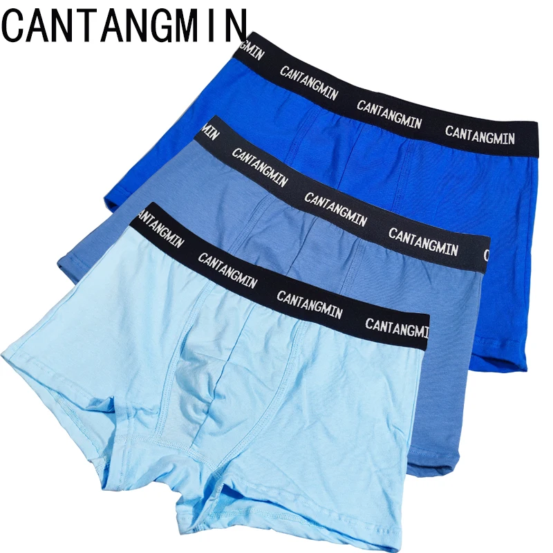 CANTANGMIN man panties cotton boxers panties breathable comfortable men's underwear trunk brand man boxer Underpanties tight