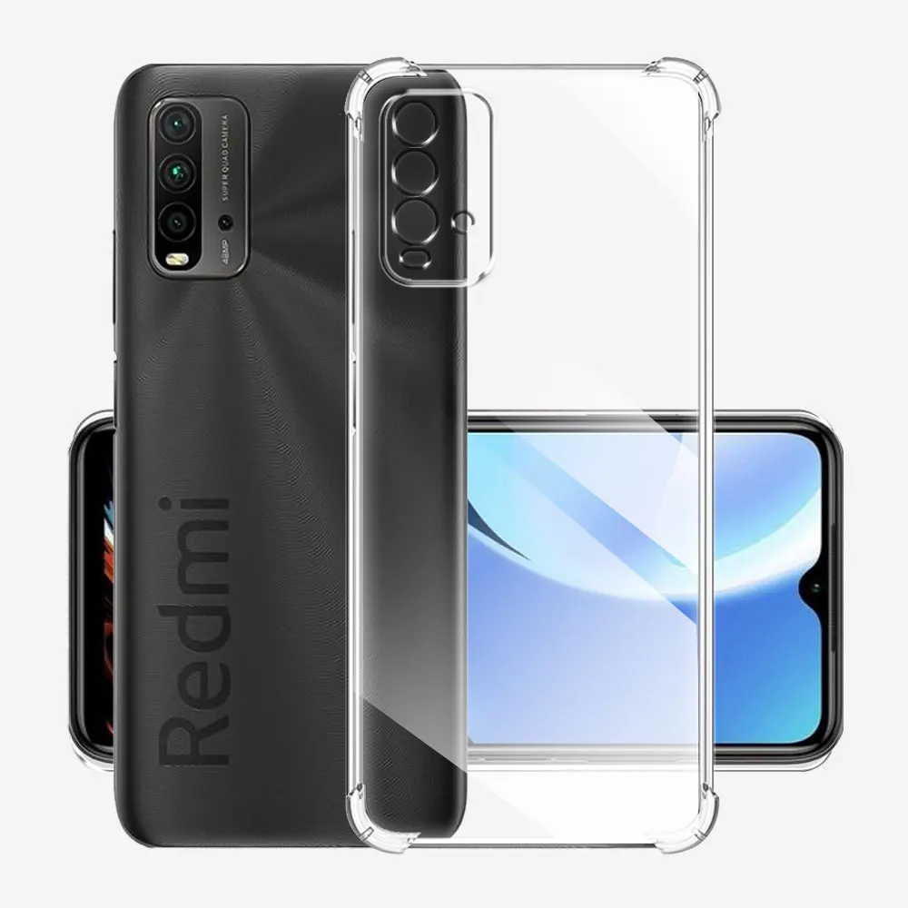 Противоударный чехол для Redmi 9T, прозрачный мягкий силиконовый чехол для Redmi 9T, прозрачный чехол для Redmi9T, чехол