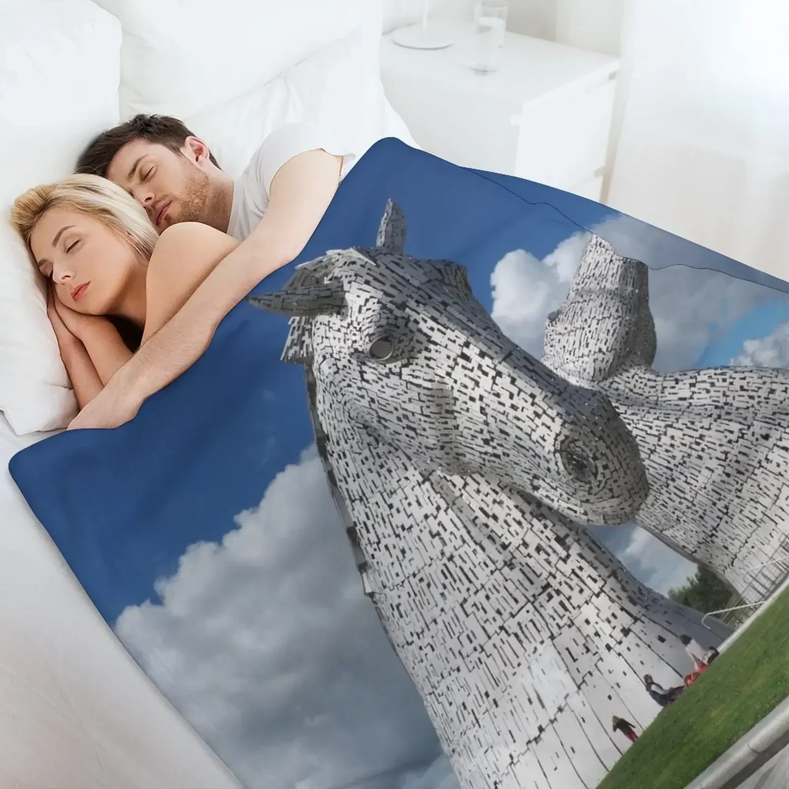 Одеяло The Kelpies Helix Park Falkirk волосатые одеяла для диванов