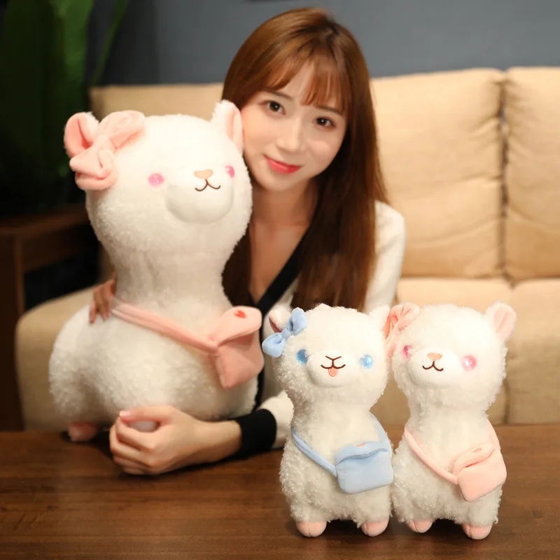 

Милая кукла-альпака, плюшевая игрушка 13/23 см, мягкая плюшевая игрушка-альпака, мягкая игрушка-животное, детский подарок на день рождения