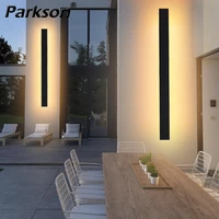 modern minimalist led long wall lamp waterproof indoor outdoor lighting 110v 220v villa balcony garden decora wall sconce light