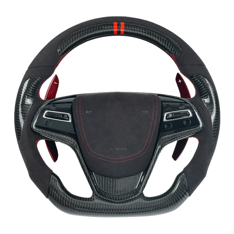 

Руль из углеродного волокна для Cadillac ATS ATSL ATSV XTS, аксессуары для интерьера автомобиля под заказ