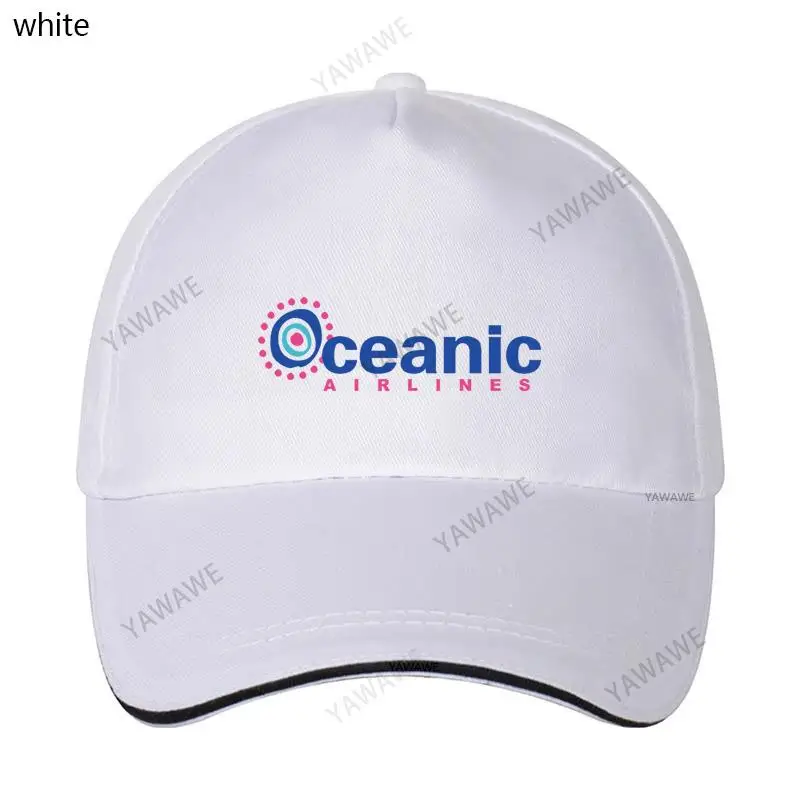 

Black Casual Boys Printed Fish caps Oceanic Airlines Holiday Travel Hip Hop Fishing Hat