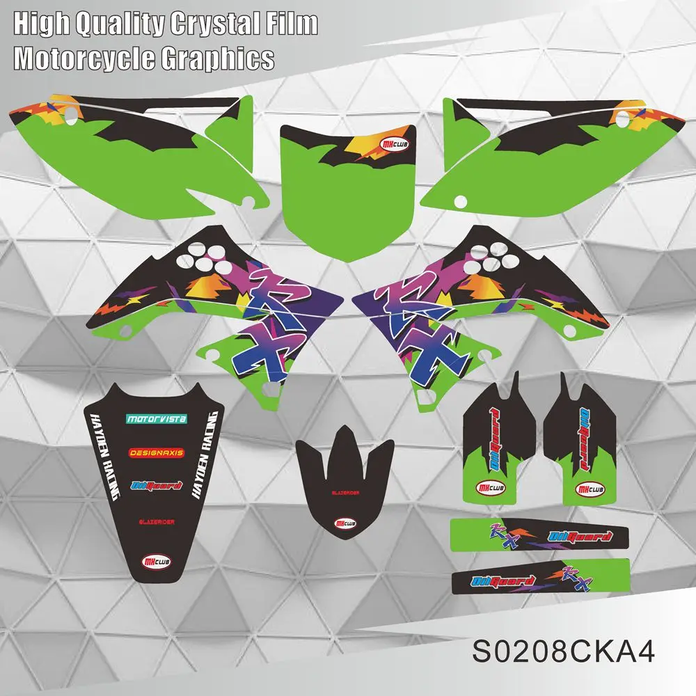 

Полная графика, наклейки, мотоциклетный фон, индивидуальный номер для KAWASAKI KXF 450 KX450F KX 450F KXF450 2009 2010 2011
