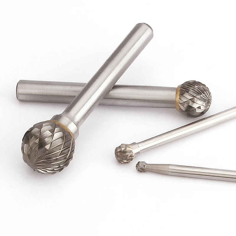 

Вращающаяся напильник YG8 из сплава, 1 шт., Круглый шлифовальный наконечник D-типа из вольфрамовой стали для резьбы по дереву, диаметр 3 мм, 4 мм, ...