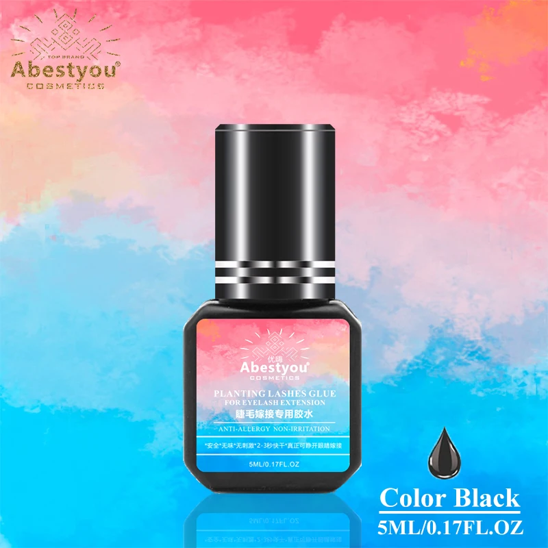 

Abestyou 5ml Fast Dry 2seconds Non Odor 35-45days Self Adhesive Fake Eyelash Extension Glue Colle Faux Cil Pegamento Pestanas