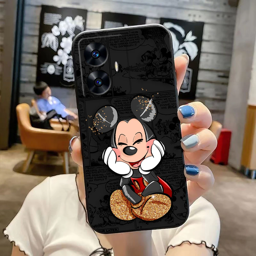 Чехол для телефона Disney Comics с Микки и Минни Маусом Realme C65 C63 C53 C35 C55 C33 C30 C21Y C20 C12 C11 GT 2 XT