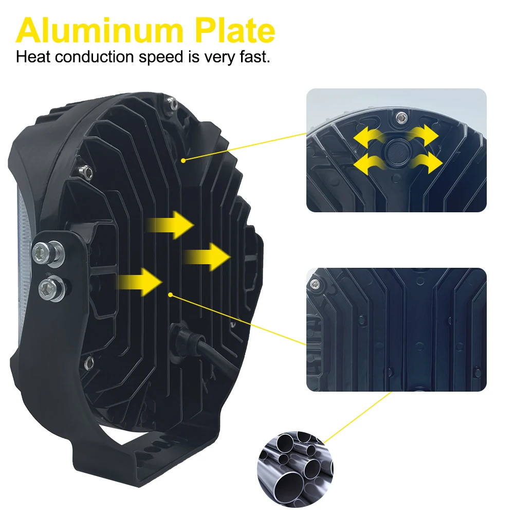 Фонарь для внедорожника задняя фара 7 дюймов 90 Вт 3000K 4300K