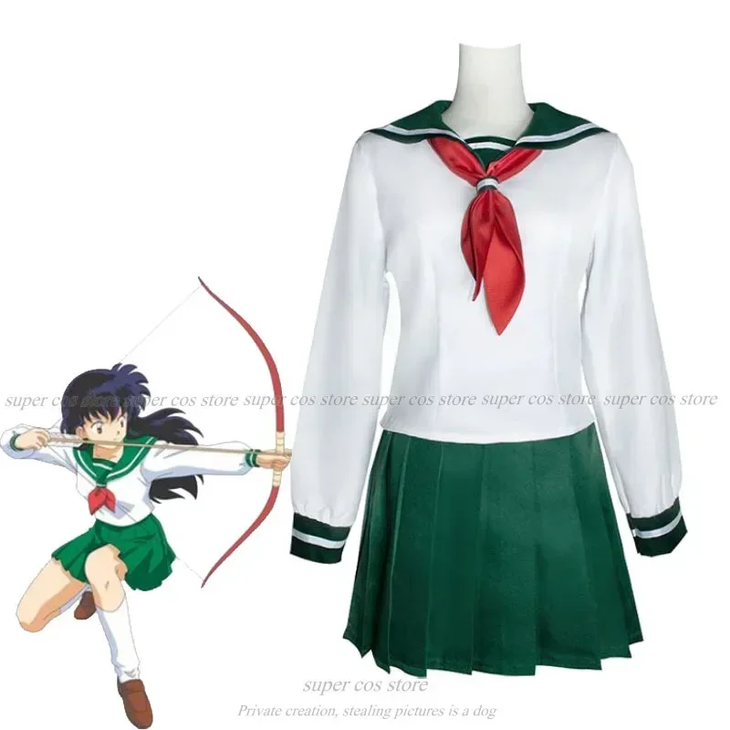Фото Inuyasha Higurashi Kagome костюмы для косплея женский костюм моряка на Хэллоуин школьная форма моряка юбки аниме косплей на складе №2