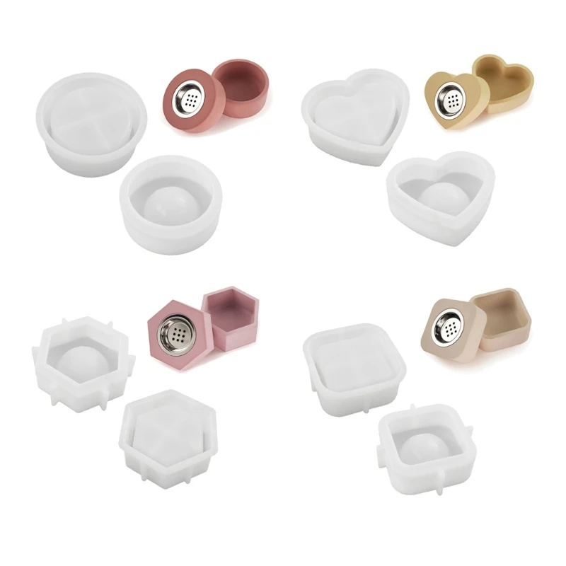 R2LD 4 комплекта форм для чехлов из смолы формы банок силиконовой с крышкой