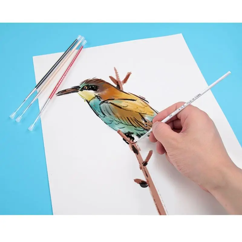 3 шт. 0 00 000 ручка с крючком профессиональные кисти для рисования тонким кончиком