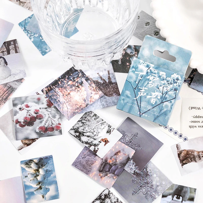 

46 шт./упаковка, мини-наклейки в коробке, 44 х44 мм