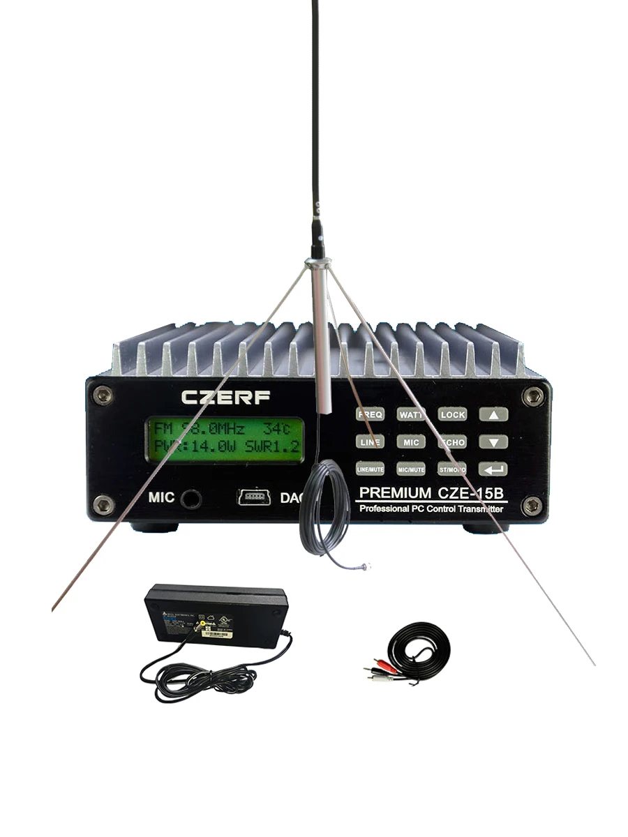 

CZERF CZE-15B FM трансмиттер 15 Вт для радиостанций