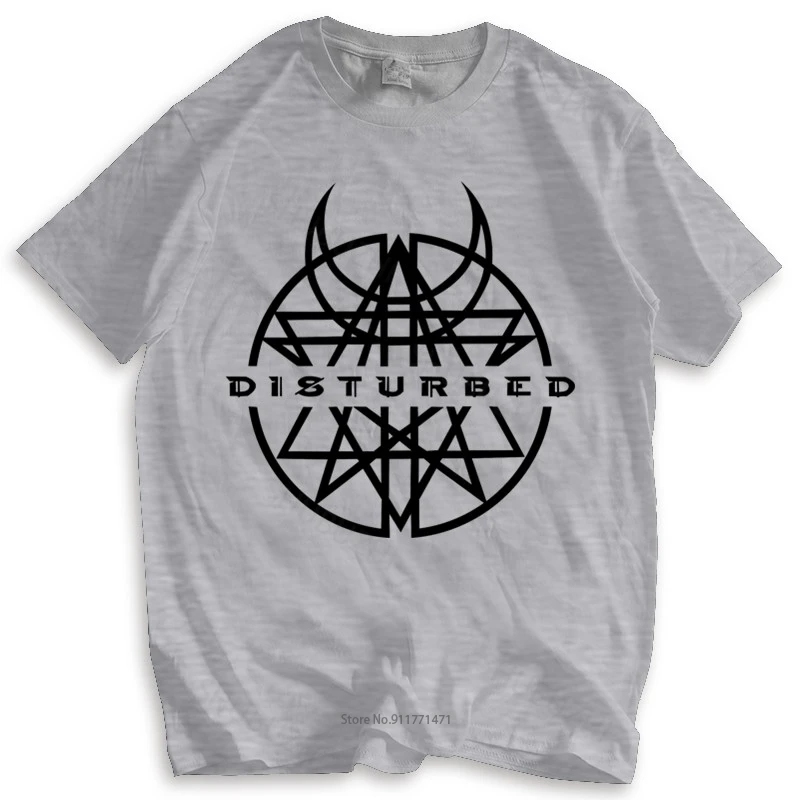 

Tshirt men cotton tops Disturbed New Khaki Rare T-shirt Symbol Logo Heavy Metal Alter Bridge Korn new fashion tee-shirt man tee