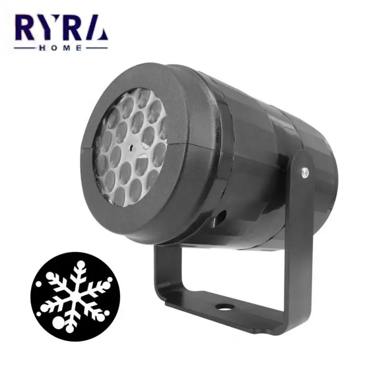 

LED Snowflake Projection Lamps USB Plug Upgrade Design Christmas Night Light Pattern Automatically Rotates Projector Lights