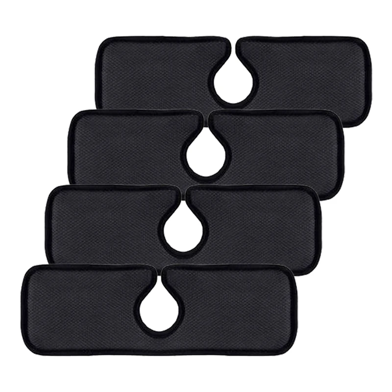 

4Pcs Kitchen Sink Mat Absorbent Washable Backsplash Guard Splash Water Catcher Pad Drip Protector Dish Drying Countertop