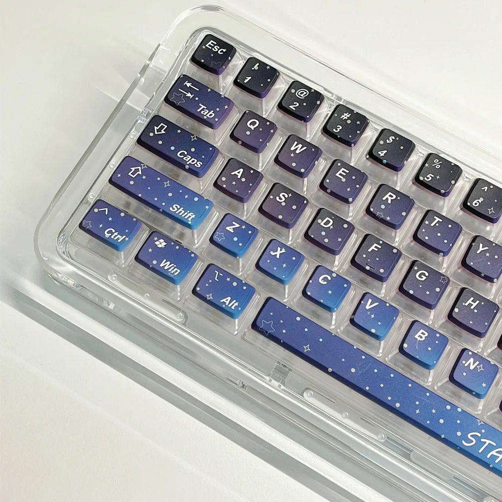 Клавиатура Starry Keycap Double Shot + сублимационная технология краски RGB подсветка похожий
