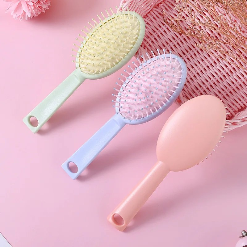 

Массажная Расческа с воздушной подушкой из АБС-пластика, 9 рядов, нейлоновая Подушка, товары для волос, королевский синий расческа, круглая щ...