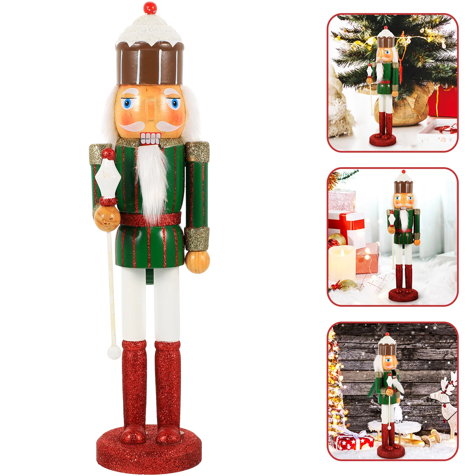 

Nutcracker Christmas Decorornament Wooden Soldier Desktop Figurine Gifts Table Adultfigures Pajamas Costume Nutcrackers
