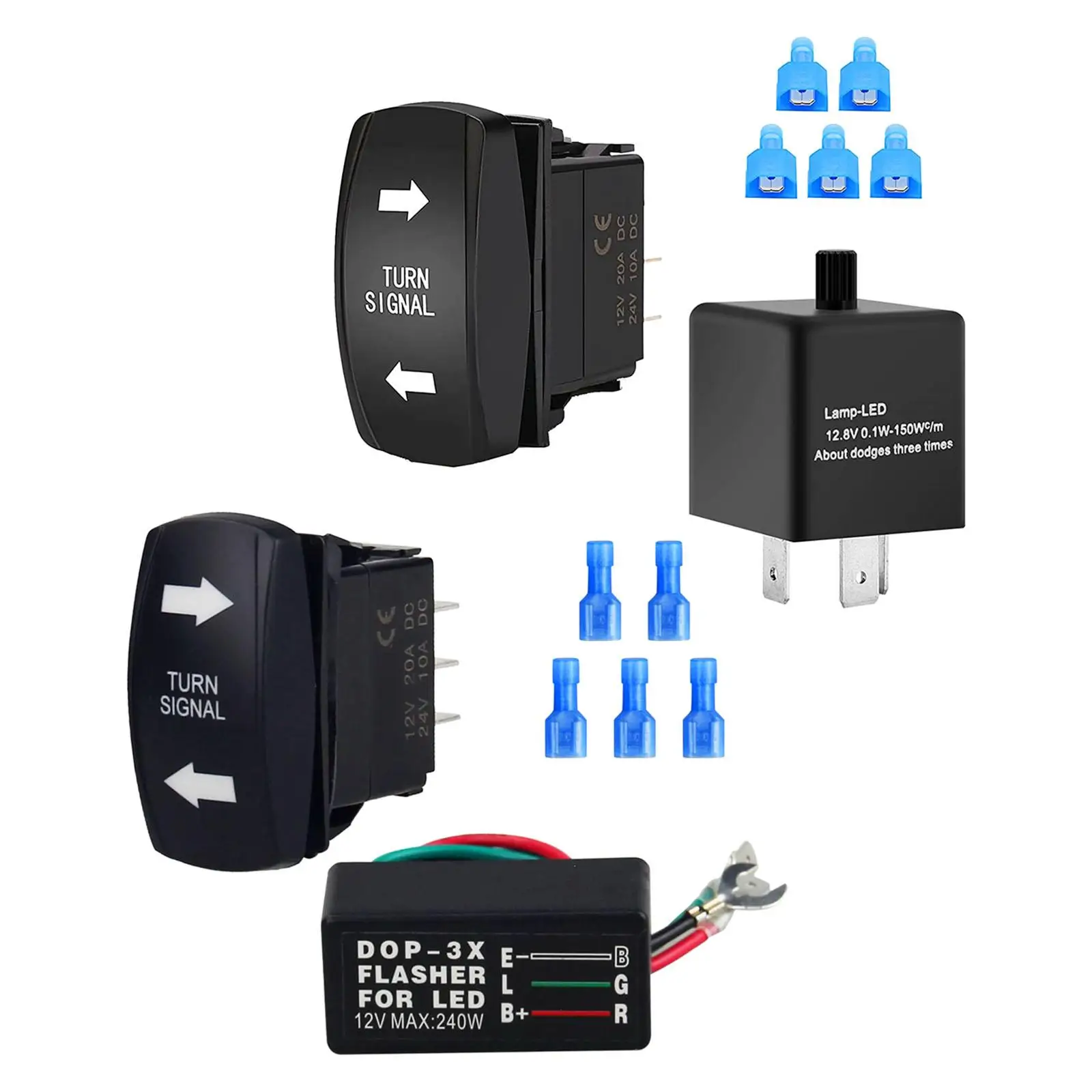 

Universal Rocker Switch Vehicle Steering Signal for ATV Utility Vehicle