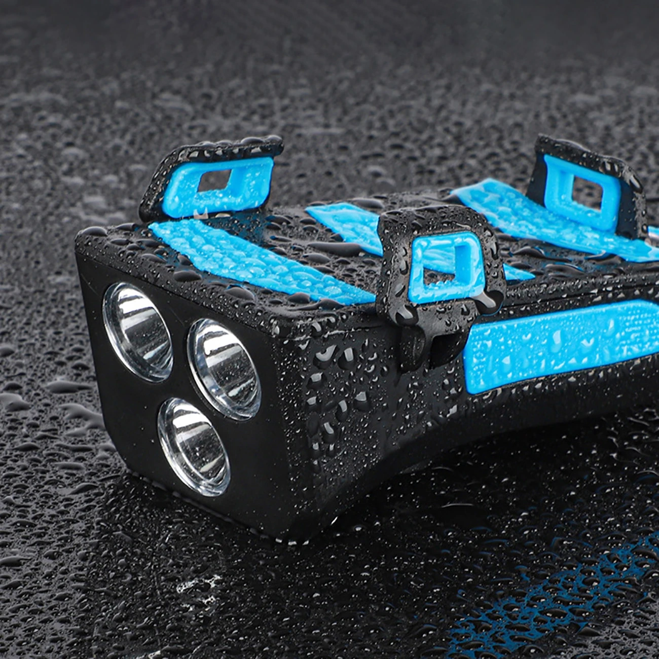 

4 In 1 Bicycle Front Light 5Hours 3Mode Flashlight 5Sound Horn Bike Phone Holder Power Bank USB LED MTB Cycling Bike Accessories