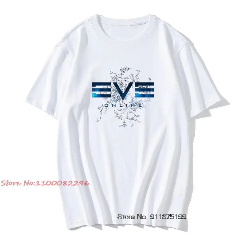 

Eve Online T Shirt Eve Online T-Shirt Vintage Mens Tee Shirt Awesome Print 100% Cotton Short Sleeve Tshirt