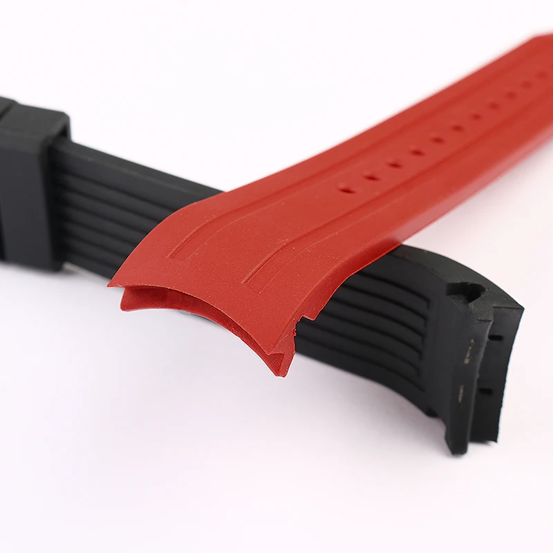 22mm Rubber Curved Watch Strap for Citizen Light Kinetic Energy BN0190 BN0191-80LBN-17E Diving BN0193 Men's Silicone Watchband