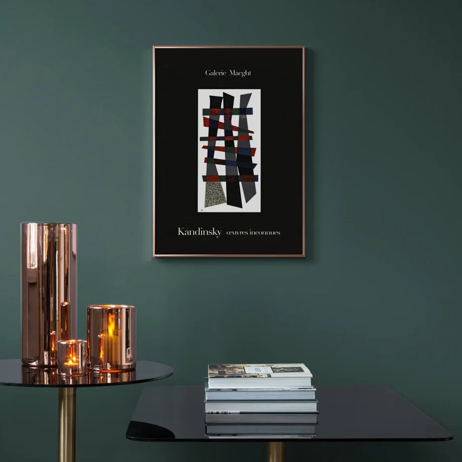 Черная белая женщина рыба абстрактная Геометрическая линия настенный