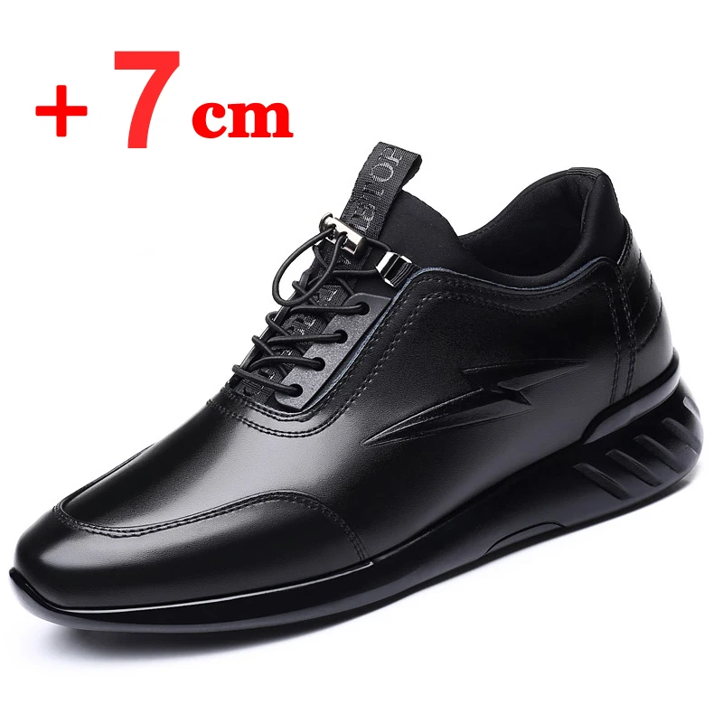 

2023 Men's Elevator Shoes Man Invisible Insole Men Heighten Increased 5cm 7CM Sneakers Taller Sports Shoes