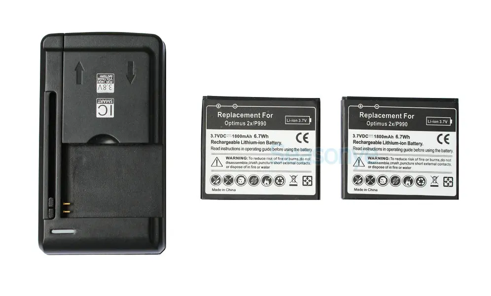 Seasonye 2x1800 мАч FL-53HN сменный аккумулятор + универсальное зарядное устройство для LG