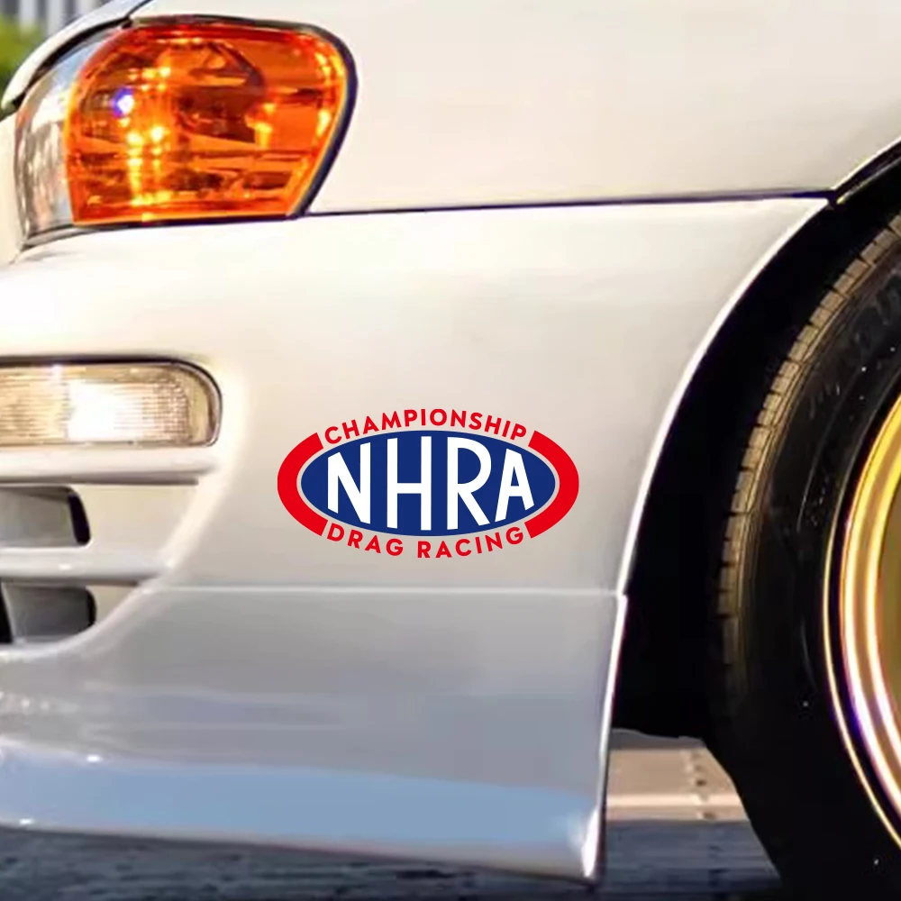 16 5x8 см NHRA Drag Racing автомобильная наклейка для кузова окна мотоцикла ноутбука стены