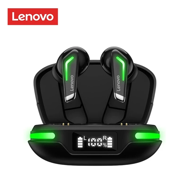 

Lenovo GM3 Wireless Bluetooth Headphones Low Latency Gaming Headset TWS Earphones Noise Cancelling Earbuds With Digital Display